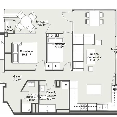 Апартаменти Bokaspanien 8 Luxurius On The *